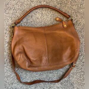 J.Crew Elegant Brown Leather Shoulder Bag